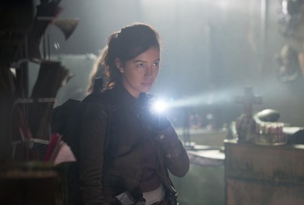 walking dead using flashlight