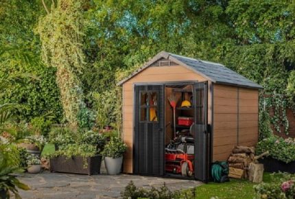 Slim Garden Shed Storage