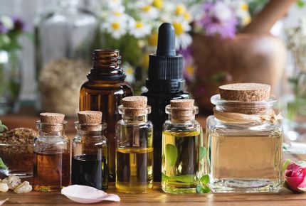 Close-up of essential oils