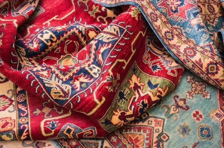Close-up of persian carpet
