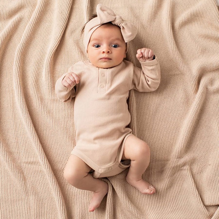 Organic baby romper