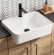 semi recessed bathroom basins