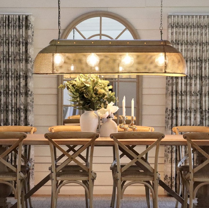 Cross Back Dining Chair Natural | Set of 2