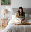 Juno Bedhead with Slipcover King Size Mist Corduroy